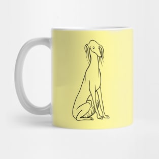 Sitting Saluki Mug